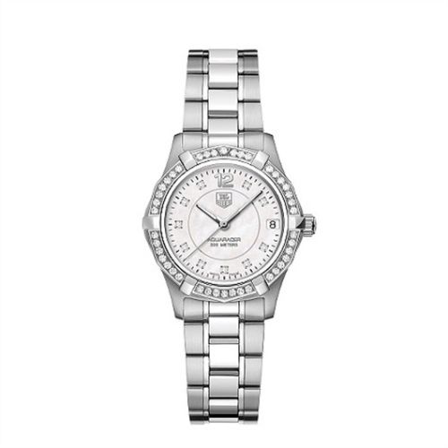 TAG Heuer Aquaracer 300M Quartz 32 Stainless Steel / Diamond / MOP - Diamond / Bracelet